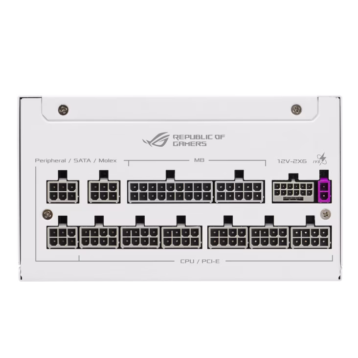 ASUS ROG Strix 1000W Platinum White Edition ATX 3.1 Power Supply Unit PSU, 80 PLUS platinum, PCIe 5.1, Dual ball fan bearings, Large ROG heatsinks, Lambda A+ Certification, 0dB technology, GaN MOSFET | 90YE00W4-B0NA00 thumbnail 13