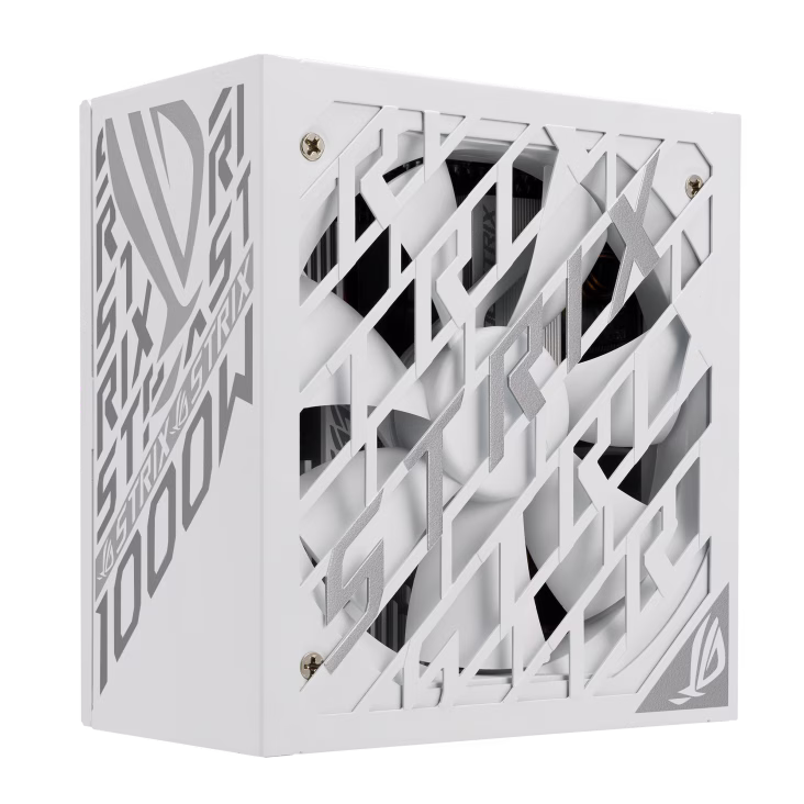 ASUS ROG Strix 1000W Platinum White Edition ATX 3.1 Power Supply Unit PSU, 80 PLUS platinum, PCIe 5.1, Dual ball fan bearings, Large ROG heatsinks, Lambda A+ Certification, 0dB technology, GaN MOSFET | 90YE00W4-B0NA00 thumbnail 5