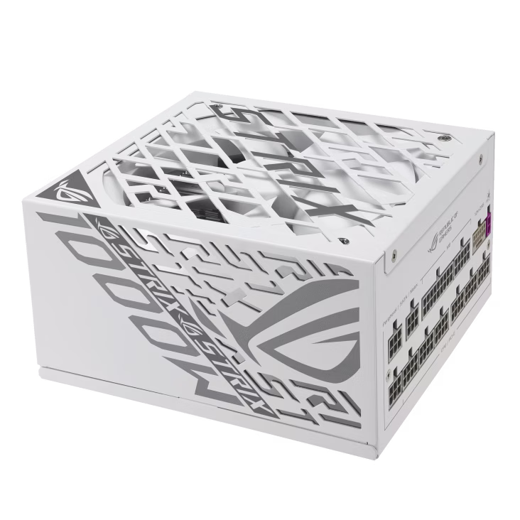 ASUS ROG Strix 1000W Platinum White Edition ATX 3.1 Power Supply Unit PSU, 80 PLUS platinum, PCIe 5.1, Dual ball fan bearings, Large ROG heatsinks, Lambda A+ Certification, 0dB technology, GaN MOSFET | 90YE00W4-B0NA00 thumbnail 10