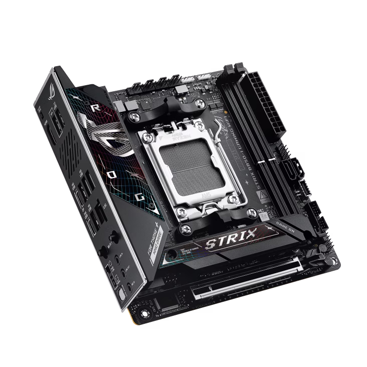 ASUS ROG STRIX B850-I GAMING WIFI DDR5 Mini-ITX Motherboard,  2x DIMM slots, max. 96GB up to 8400+MT/s (OC),  2x M.2 slots 2x SATA 6Gb/s ports, GEN 5, AI Networking II | 90MB1K30-M0EAY0 thumbnail 5