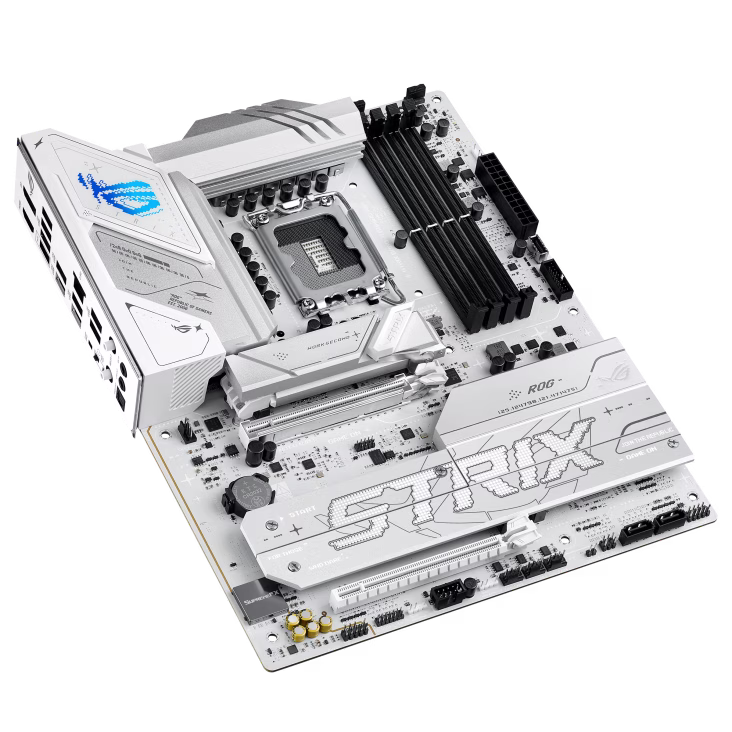 ASUS ROG STRIX B860-A GAMING WIFI LGA1851 ATX Motherboard,  4x DIMM slots, max. 256GB, DDR5, 4x M.2 slots and 4x SATA 6Gb/s ports, Wi-Fi 7, PCIe 5.0, USB4 (20Gbps) port, White  | 90MB1JI0-M0EAY0 thumbnail 5