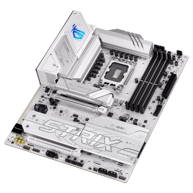 ASUS ROG STRIX B860-A GAMING WIFI LGA1851 ATX Motherboard,  4x DIMM slots, max. 256GB, DDR5, 4x M.2 slots and 4x SATA 6Gb/s ports, Wi-Fi 7, PCIe 5.0, USB4 (20Gbps) port, White  | 90MB1JI0-M0EAY0 thumbnail 4