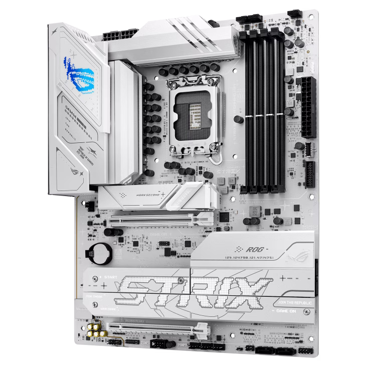 ASUS ROG STRIX B860-A GAMING WIFI LGA1851 ATX Motherboard,  4x DIMM slots, max. 256GB, DDR5, 4x M.2 slots and 4x SATA 6Gb/s ports, Wi-Fi 7, PCIe 5.0, USB4 (20Gbps) port, White  | 90MB1JI0-M0EAY0 thumbnail 6