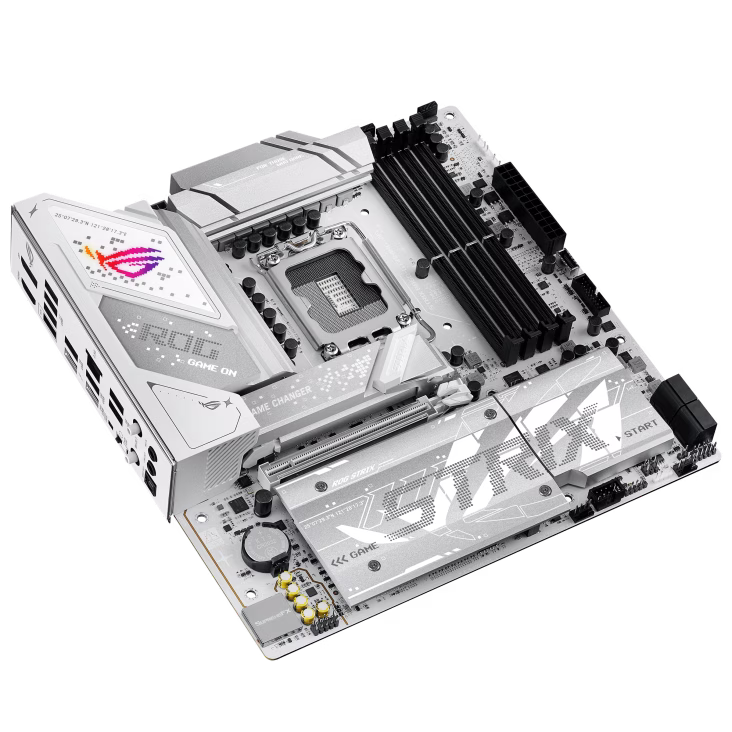 ASUS ROG STRIX B860-G GAMING WIFI DDR5 micro-ATX Motherboard,  4 x DIMM slots, max. 256GB, DDR5, GEN 5, 4 x M.2 slots and 4 x SATA 6Gb/s ports,  Thunderbolt 4, Wi-Fi 7, BT v5.4, White | 90MB1JF0-M0EAY0 thumbnail 7