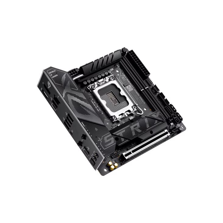 ASUS ROG STRIX B860-I GAMING WIFI DDR5 Motherboard, B860 Chipset, 2x DIMM slots, max.128GB up to 9066+MT/s (OC), Non-ECC, 2 x M.2 slots and 4 x SATA 6Gb/s ports, Wi-Fi 7 & BT v5.4, Realtek ALC1220P 7.1, Extreme Engine Digi+ | 90MB1JB0-M0EAY0 thumbnail 8