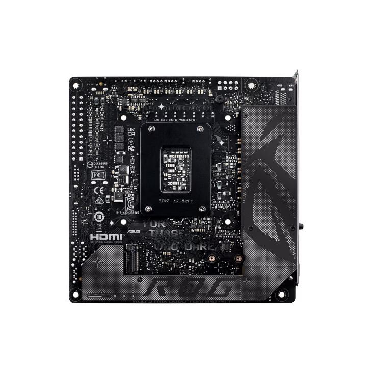 ASUS ROG STRIX B860-I GAMING WIFI DDR5 Motherboard, B860 Chipset, 2x DIMM slots, max.128GB up to 9066+MT/s (OC), Non-ECC, 2 x M.2 slots and 4 x SATA 6Gb/s ports, Wi-Fi 7 & BT v5.4, Realtek ALC1220P 7.1, Extreme Engine Digi+ | 90MB1JB0-M0EAY0 thumbnail 6