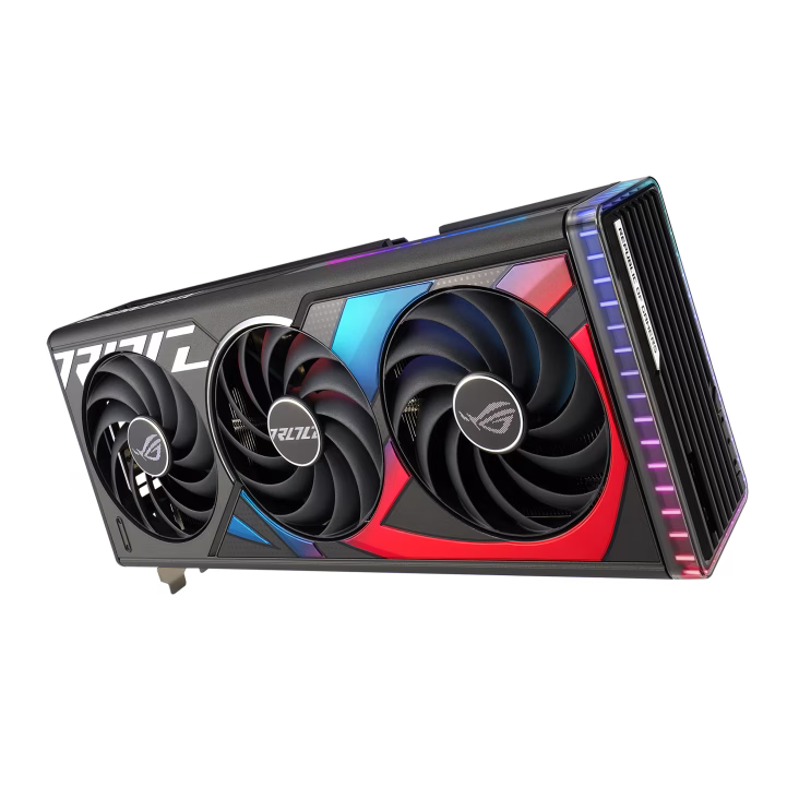 Asus ROG Strix GeForce RTX 4070 Ti SUPER OC Edition Graphics Card, 16GB GDDR6X 256-Bit Memory, 8448 CUDA Cores, 21 Gbps Memory Speed, 2670 MHz Boost Clock, PCI Express 4.0 | 90YV0KG0-M0NA00 thumbnail 2