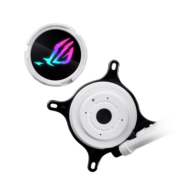 ASUS ROG Strix LC III 360 ARGB LCD CPU Liquid Cooling, 3x ROG STRIX AF-12S ARGB 120mm Fans, 2200 RPM Fan Speed, 70.38 CFM Air Flow, 360mm Radiator, 360?? Rotating ROG Logo, White | 90RC00W2-M0UAY0 thumbnail 3