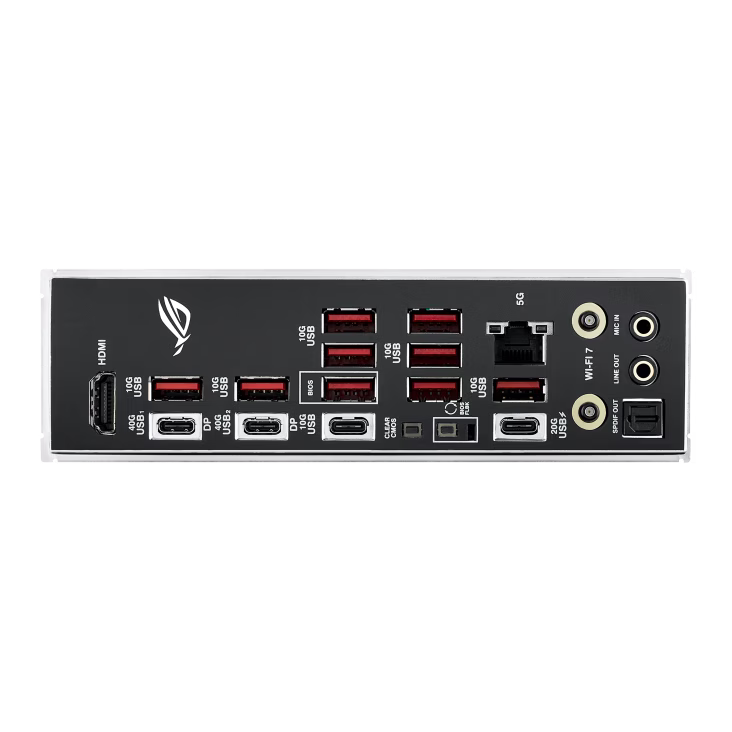 ASUS ROG STRIX X870E-E GAMING WIFI AM5 DDR5 ATX Motherboard, 4x DIMM slots, max. 192GB Upto 8400+ MT/s, 5x M.2 slots 4x SATA, PCIe 5.0, Wi-Fi 7, 2.5Gb Ethernet, AI Solution | 90MB1IB0-M0EAY0 thumbnail 4