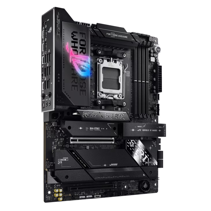 ASUS ROG STRIX X870E-E GAMING WIFI AM5 DDR5 ATX Motherboard, 4x DIMM slots, max. 192GB Upto 8400+ MT/s, 5x M.2 slots 4x SATA, PCIe 5.0, Wi-Fi 7, 2.5Gb Ethernet, AI Solution | 90MB1IB0-M0EAY0 thumbnail 6