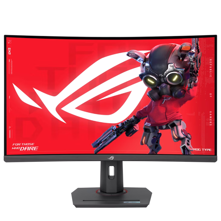ASUS ROG Strix XG32WCS USB Type-C Gaming Monitor, 32-inch (31.5 viewable) 2560x1440, Curved, 180Hz (Above 144Hz), 1ms (GTG), Fast VA, Extreme Low Motion Blur Sync, USB Type-C, FreeSync, DisplayWidget Center, tripod socket, HDR | 90LM0AC0-B01970 – Buy Online