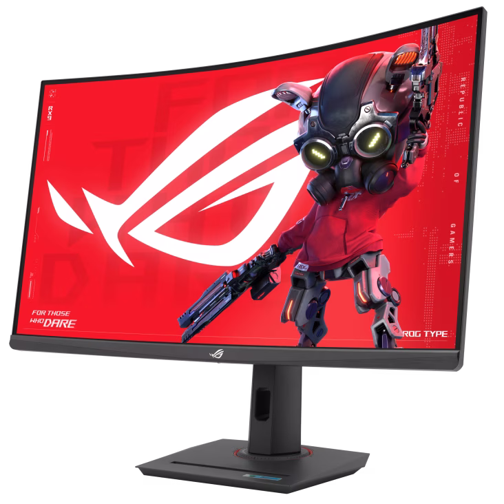 ASUS ROG Strix XG32WCS USB Type-C Gaming Monitor, 32-inch (31.5 viewable) 2560x1440, Curved, 180Hz (Above 144Hz), 1ms (GTG), Fast VA, Extreme Low Motion Blur Sync, USB Type-C, FreeSync, DisplayWidget Center, tripod socket, HDR | 90LM0AC0-B01970 thumbnail 4