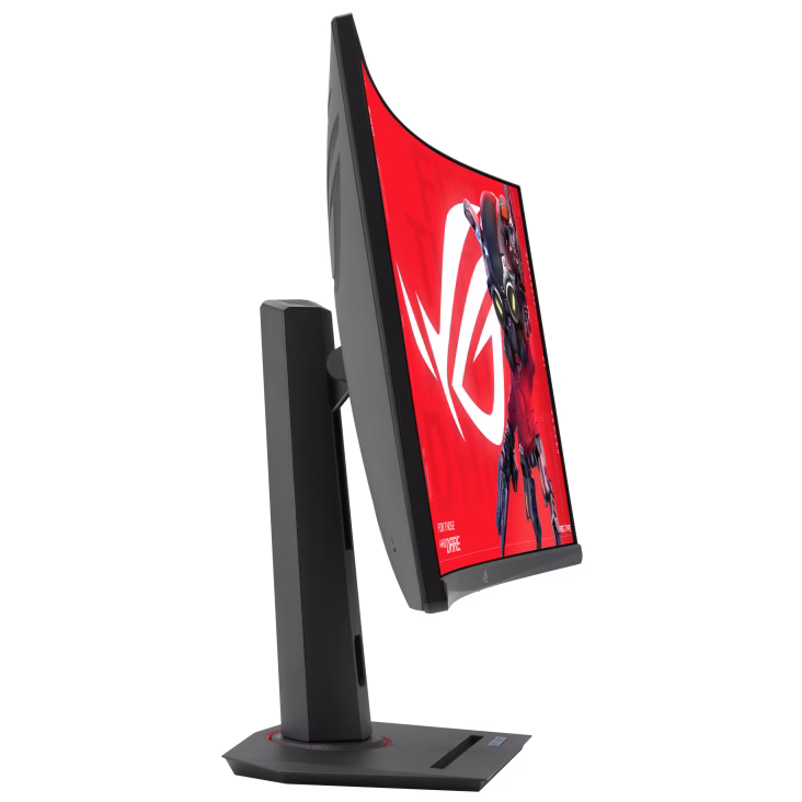 ASUS ROG Strix XG32WCS USB Type-C Gaming Monitor, 32-inch (31.5 viewable) 2560x1440, Curved, 180Hz (Above 144Hz), 1ms (GTG), Fast VA, Extreme Low Motion Blur Sync, USB Type-C, FreeSync, DisplayWidget Center, tripod socket, HDR | 90LM0AC0-B01970 thumbnail 2