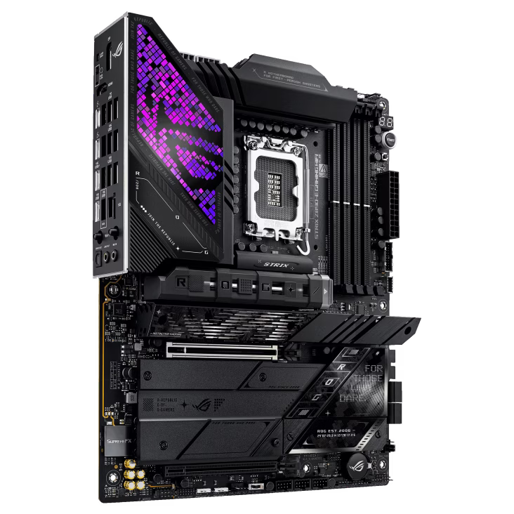 ASUS ROG STRIX Z890-E GAMING WIFI LGA1851 ATX Motherboard, Z890 Chipset,  4x DIMM slots, max. 192GB, DDR5,  7x M.2 slots and 4x SATA 6Gb/s, PCIe 5.0, Wi-Fi 7 & BT | 90MB1IM0-M0EAY0 thumbnail 4