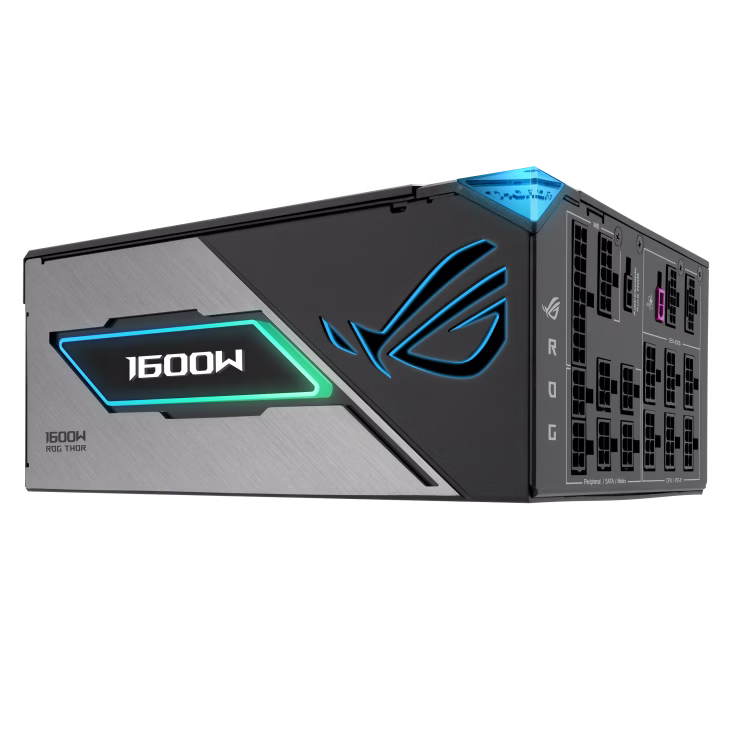ASUS ROG THOR 1600W Titanium III ATX 3.1 Powersupply (PSU), PCIe Gen 5.1, GaN MOSFET, Magnetic OLED Display, 80 PLUS Titanium certified | 90YE00V1-B0NA00 thumbnail 7