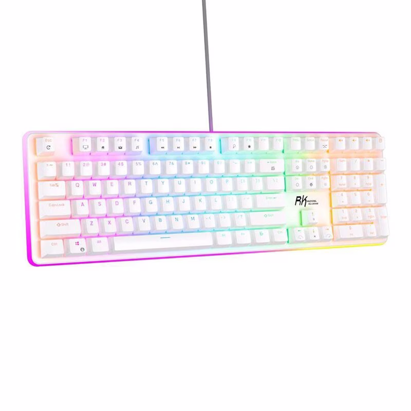 ROYAL KLUDGE RK918 RGB Wired Mechanical Gaming Keyboard, Red Switch, White | RK918-WHIT-H thumbnail 3