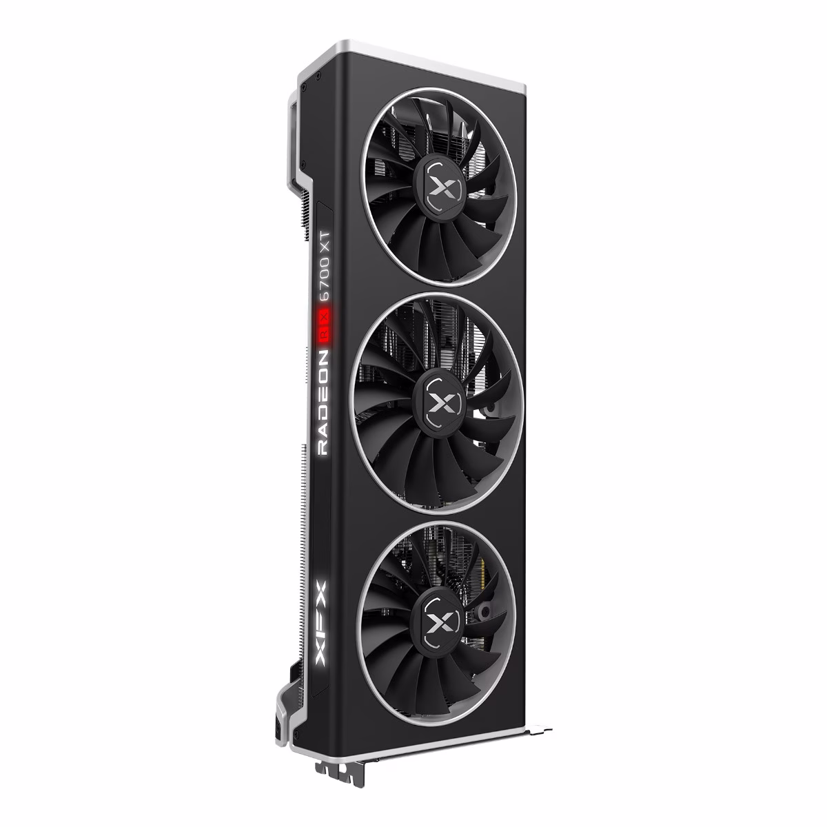 XFX Speedster Merc319 Radeon RX 6750XT Black Gaming Graphics Card, 12GB GDDR6 192 Bit Memory, 2560 Stream Processor, 2324MHz, PCI-E 4.0, AMD RDNA 2, HDMI, DP | RX-675XYTBDP thumbnail 2
