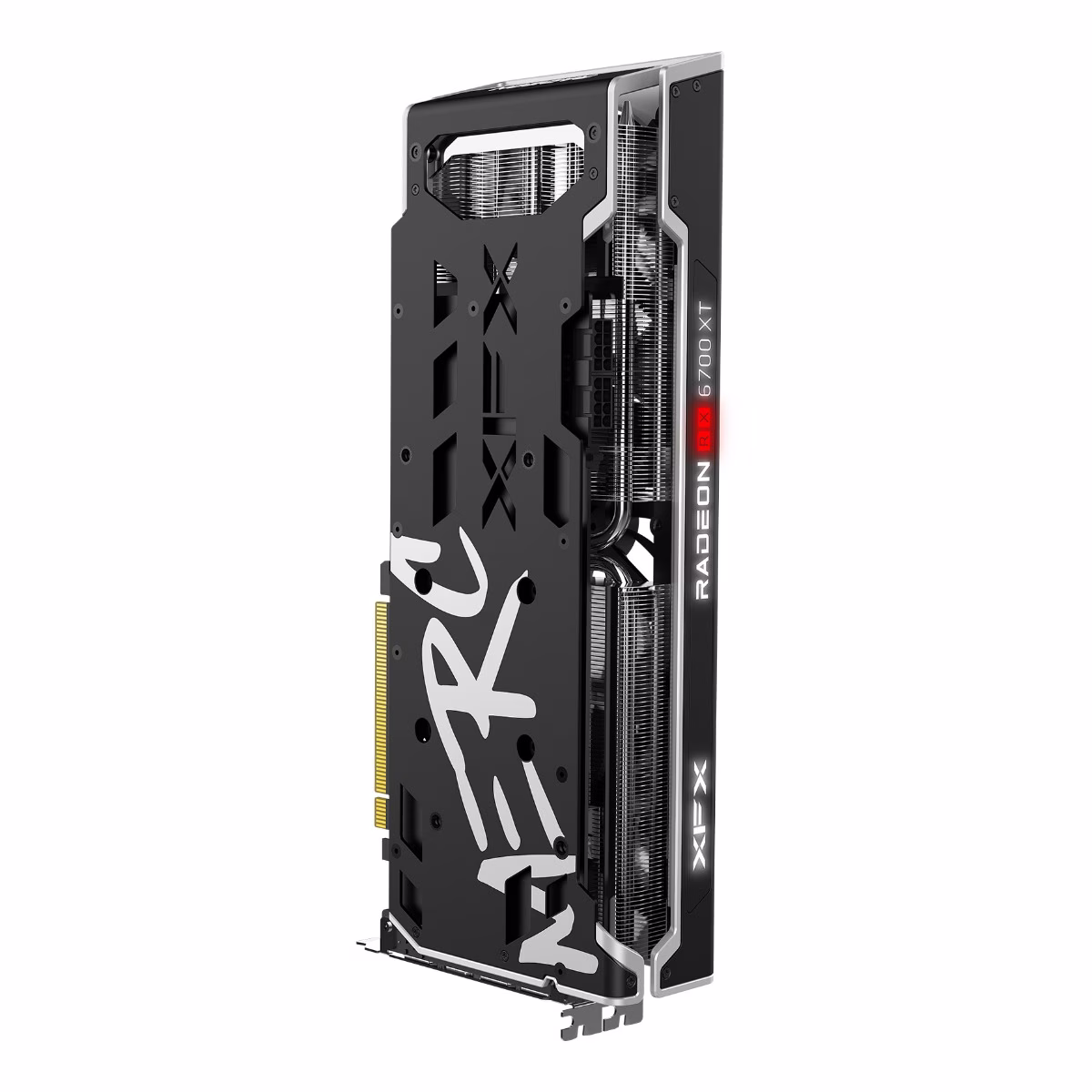 XFX Speedster Merc319 Radeon RX 6750XT Black Gaming Graphics Card, 12GB GDDR6 192 Bit Memory, 2560 Stream Processor, 2324MHz, PCI-E 4.0, AMD RDNA 2, HDMI, DP | RX-675XYTBDP image