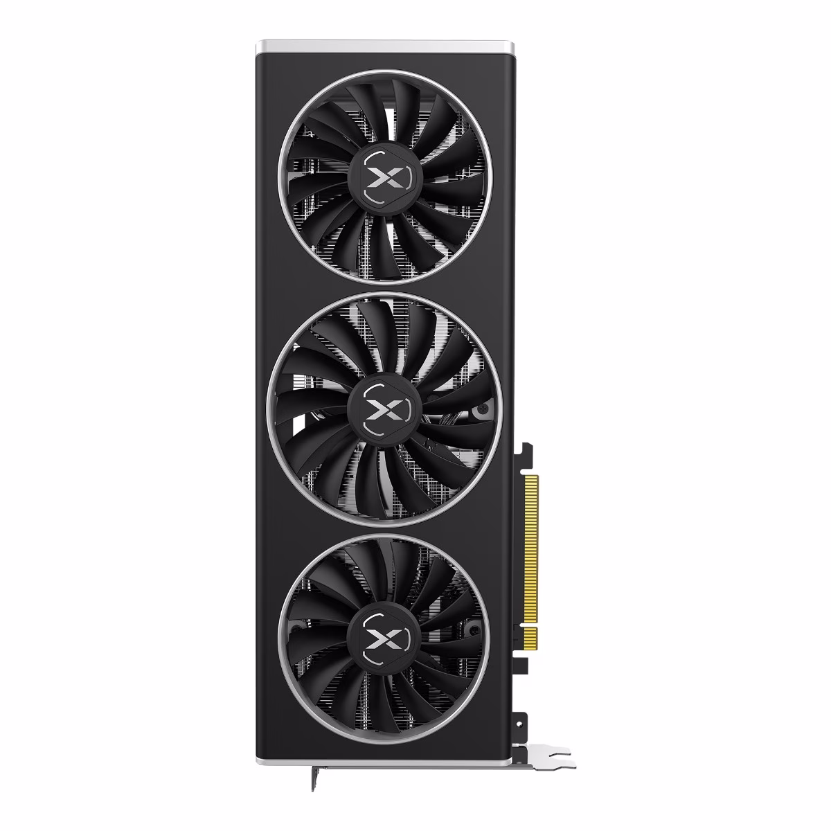 XFX Speedster Merc319 Radeon RX 6750XT Black Gaming Graphics Card, 12GB GDDR6 192 Bit Memory, 2560 Stream Processor, 2324MHz, PCI-E 4.0, AMD RDNA 2, HDMI, DP | RX-675XYTBDP thumbnail 4
