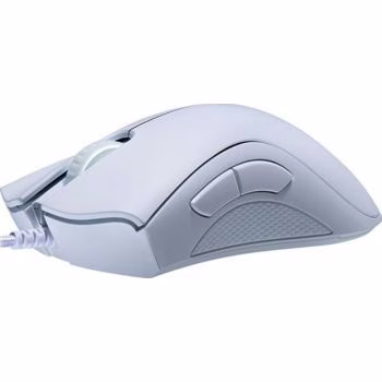 Razer DeathAdder Essential Wired Gaming Mouse with 6,400 DPI Optical Sensor, 5 Prog Buttons, Mechanical Switches, Ergonomic Form Factor, Standard Stock Feet, 10M Clicks, White | RZ01-03850200-R3M1 thumbnail 4