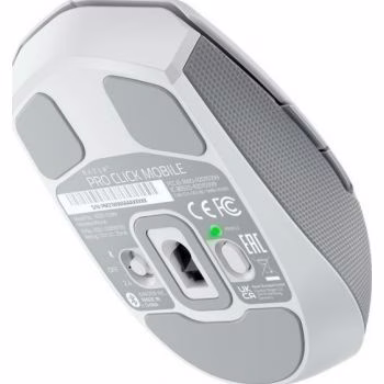 Razer Pro Click Mini Portable Wireless Mouse, Hyper Scroll Technology, Ambidextrous, 12000 Dpi, Optical Sensor, HyperSpeed 2.4GHz, Bluetooth, White | RZ01-03990100-R3G1 image