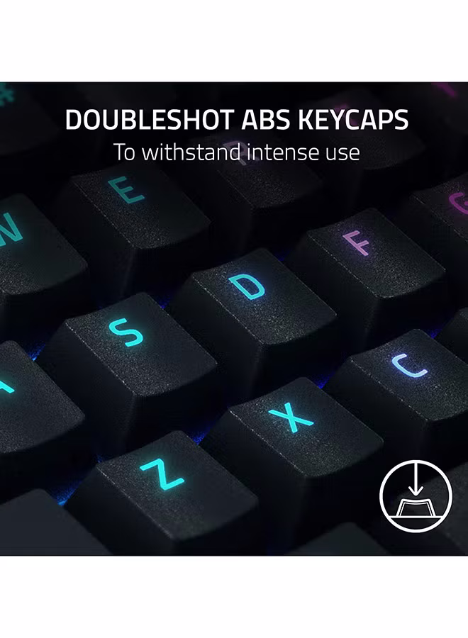 BlackWidow V4 Pro Wired Gaming Keyboard Green Mechanical Switches Tactile And Clicky Doubleshot Abs Keycaps Command Dial Programmable Macros Chroma Rgb Magnetic Wrist Rest | RZ03-04680100-R3M1 thumbnail 6