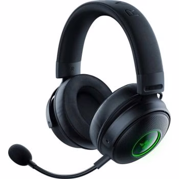 Razer Kraken V3 Pro Wireless Gaming Headset, With Haptic Technology, 50mm Drivers, THX Spatial Audio, 20 Hz-20 kHz Frequency Response, Oval Ear Cushions, Black | RZ04-03460100-R3M1 thumbnail 3