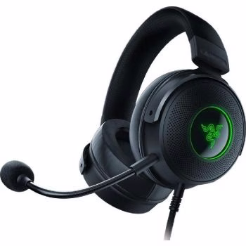 Razer Kraken V3 Wired USB Gaming Headset, With Razer Chroma RGB, TriForce Titanium 50mm Drivers, THX Spatial Audio, 20 Hz - 20 kHz Frequency Response, USB-A, Black | RZ04-03770200-R3M1 thumbnail 3