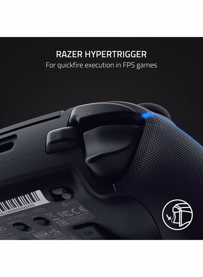 Razer Wolverine V2 Pro - Black Wireless Pro Gaming Controller for PS5??? Consoles and PC, RGB Lighting, Remappable Buttons & Triggers, Mecha-Tactile Buttons & D-Pad, Trigger Stop-Switches, for Xbox X|S & One, Black | RZ06-04710100-R3G1 thumbnail 3