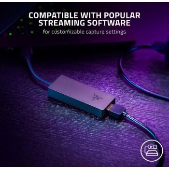 Razer Ripsaw X USB Capture Card, With Camera Connection, For Full 4K Streaming, 4K 30FPS Capture, HDMI 2.0 & USB 3.0 Connectivity, OBS & Streamlabs Compatible, Plug and Play | RZ20-04140100-R3M1 thumbnail 4