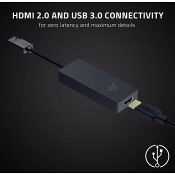 Razer Ripsaw X USB Capture Card, With Camera Connection, For Full 4K Streaming, 4K 30FPS Capture, HDMI 2.0 & USB 3.0 Connectivity, OBS & Streamlabs Compatible, Plug and Play | RZ20-04140100-R3M1 thumbnail 3