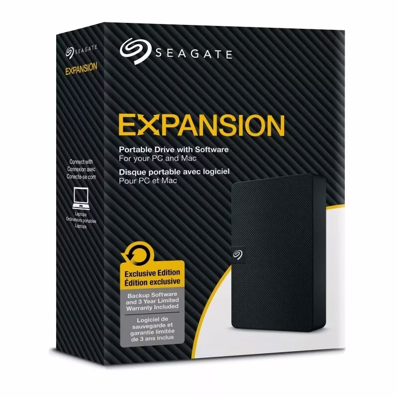 Seagate 4TB Expansion Portable USB 3.0 External HDD, Micro-USB 3.0 Interface, Bus Powered, Rescue Data Recovery Services, Preformatted exFAT, Windows and Mac Compatible, Black | STKM4000400 – Buy Online