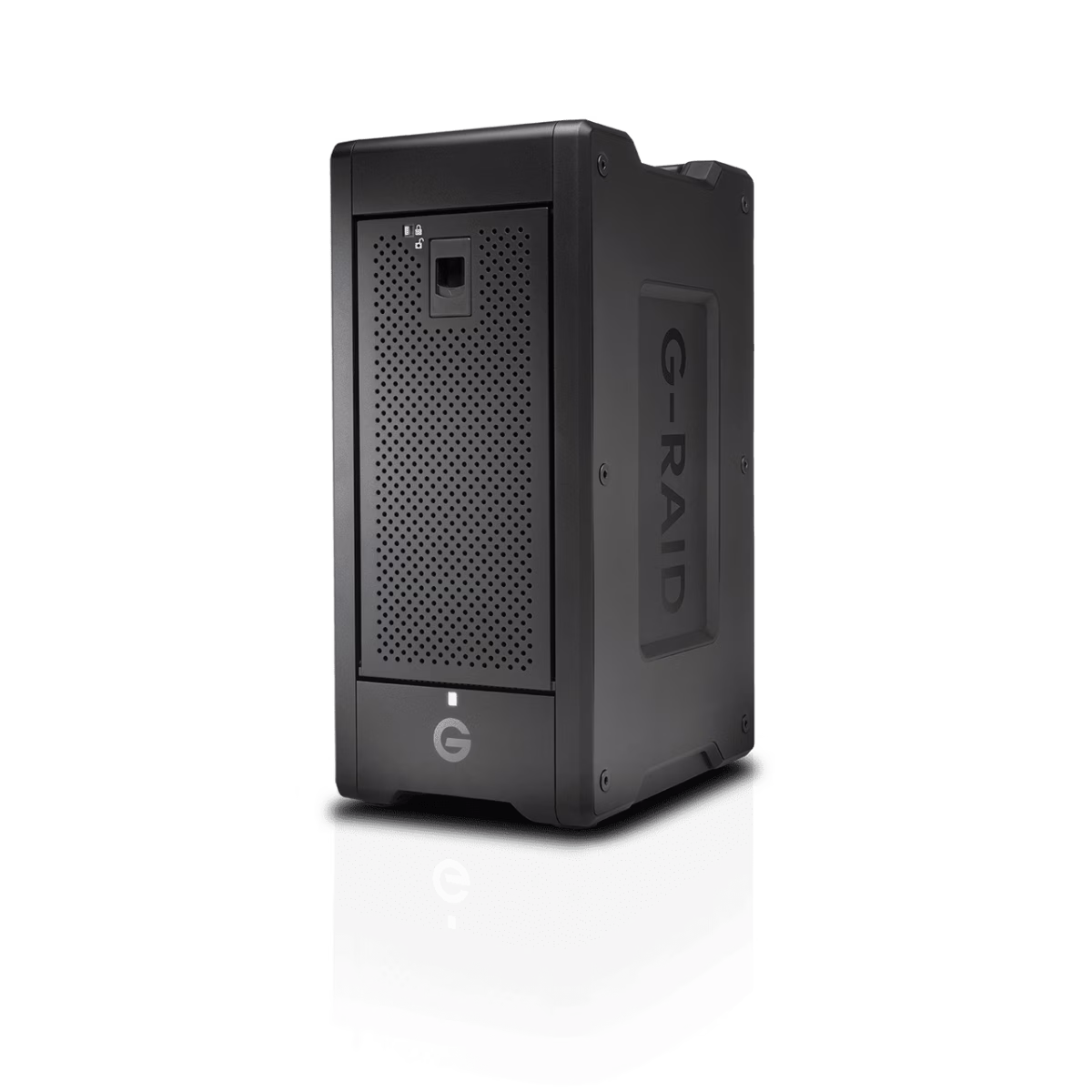 SanDisk Professional 160TB G-RAID Shuttle 8 8-Bay RAID Array, SATA III 3.5" Drive Bays, Read Speeds Up to 1690 MB/s, Write Speeds Up to 1490 MB/s, 2x TB3/USB 3.2 Gen 2, Black | SDPH48H-160T-MBAAB thumbnail 2