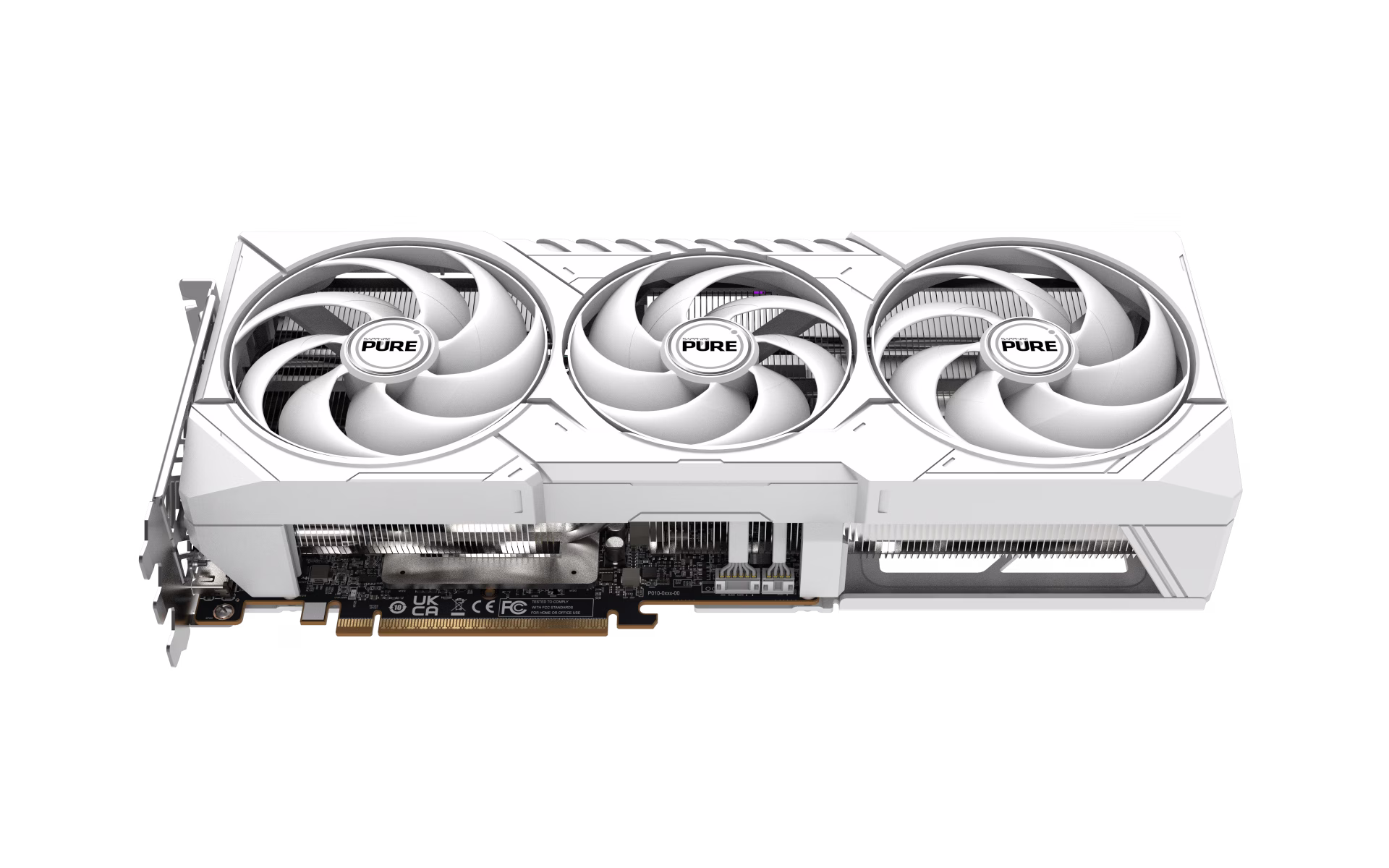 Sapphire PURE AMD Radeon RX 9070 XT Graphic card, 16GB/256 bit DDR6. 20 Gbps, Up to 3010 MHz, AMD HYPR-RX with AFMF 2, White | 11348-02-20G thumbnail 6