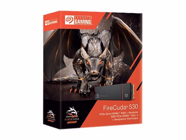 Seagate FireCuda 530 2TB Solid State Drive (SSD), With Heatsink, M.2 2280 PCIe Gen4 x4 NVMe 1.4 3D TLC  | ZP2000GM3A023 SEGATE SSD image