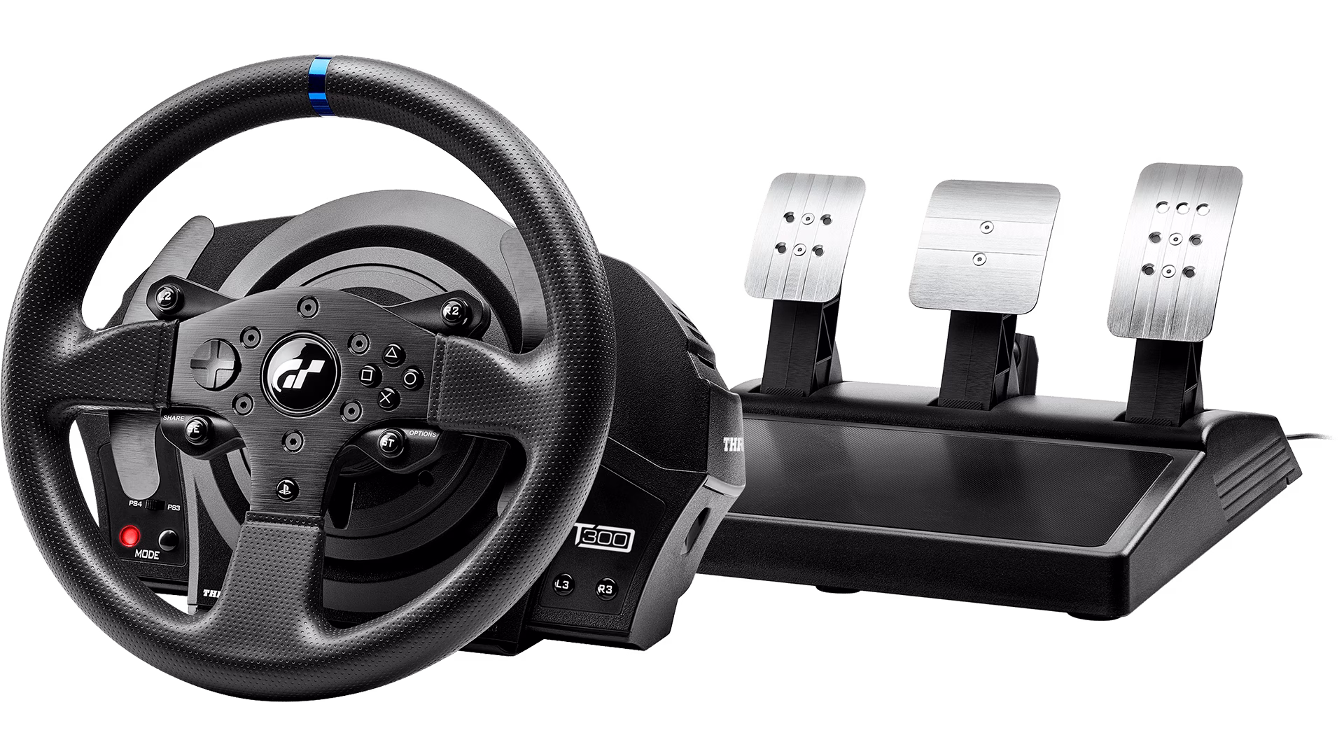 Thrustmaster T300 RS GT High-Performance Racing Wheel, and Pedal Set with Force Feedback for PC, PS4, and PS5, PS5 Pro | T300RS GT Edition image