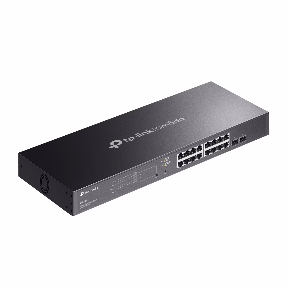 TP-Link SG2218P Omada 18-Port Gigabit Smart Switch with 16-Port PoE+ thumbnail 3