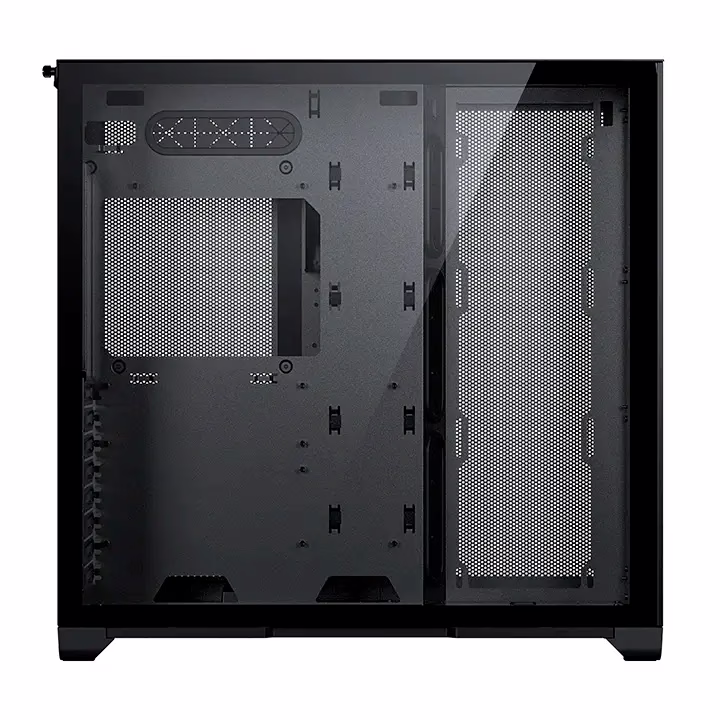 Magnium Gear NEO QUBE 2 Infinity Mirror Black Mid-Tower Case, Dual HDD cage (removable), Triple SSD bracket, Velcro-tie cable management, Up to 9x 120 mm & 4x 140mm fan locations, 360 Radiator support, Up to 280mm wide E-ATX motherboard | MG-NE620QI_DBK02 thumbnail 7