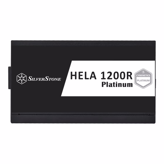 Silverstone Hela 1200R Fully Modular ATX Power Supply, Cybenetics Platinum, 1200W Max Output Power, Gen5 12VHPWR PCIe Connector, 135mm Silent FDB Fan, Active PFC, Black | SST-HA1200R-PM thumbnail 5