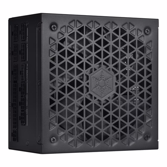 Silverstone Hela 1200R Fully Modular ATX Power Supply, Cybenetics Platinum, 1200W Max Output Power, Gen5 12VHPWR PCIe Connector, 135mm Silent FDB Fan, Active PFC, Black | SST-HA1200R-PM thumbnail 8