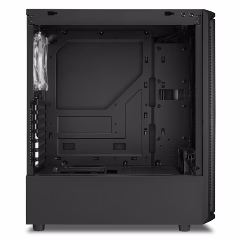 Sharkoon Carbon Fiber Style Front Panel GAMING COMPUTER CASE, Max 13.2 inches (335 mm) Graphics Card, 4.7 (120 mm), Equipped with 1 ARGB Fan, Middle Tower PC Case, SK3 RGB,4044951030170 thumbnail 6