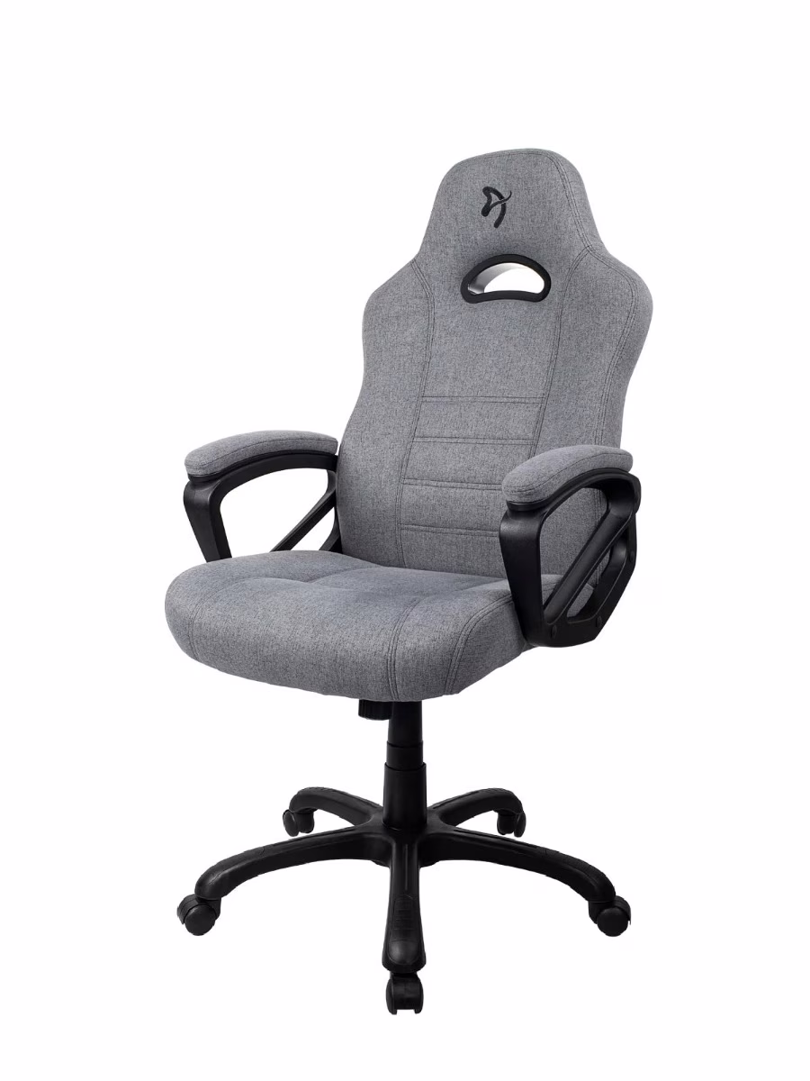 Arozzi Enzo Woven Fabric Ergonomic Computer Gaming/Office Chair with Swivel, Tilt, Rocker, and Adjustable Height, Light Grey | ENZO-WF-GYBK image
