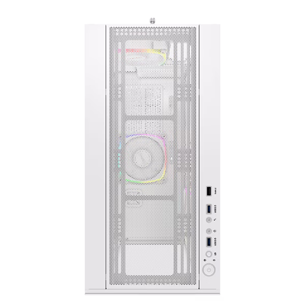 Montech Sky Two aRGB ATX Mid Tower Computer Cases, Up to 360mm Radiator Support, 4x Preinstalled PWM Fans, Side & Bottom Dust Filter, Built-In Cable Management, White | SKY TWO WH thumbnail 7