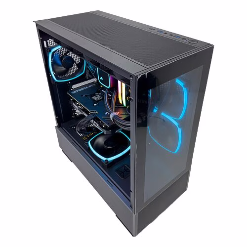 SKy Two Built Gaming PC, Core i5-14500 14th Gen, NVIDIA 3050 DUAL 6GB OC, 16GB (2x8GB) 6000 RGB DDR5, 1 TB NVMe, AIO Cooler, 650W image
