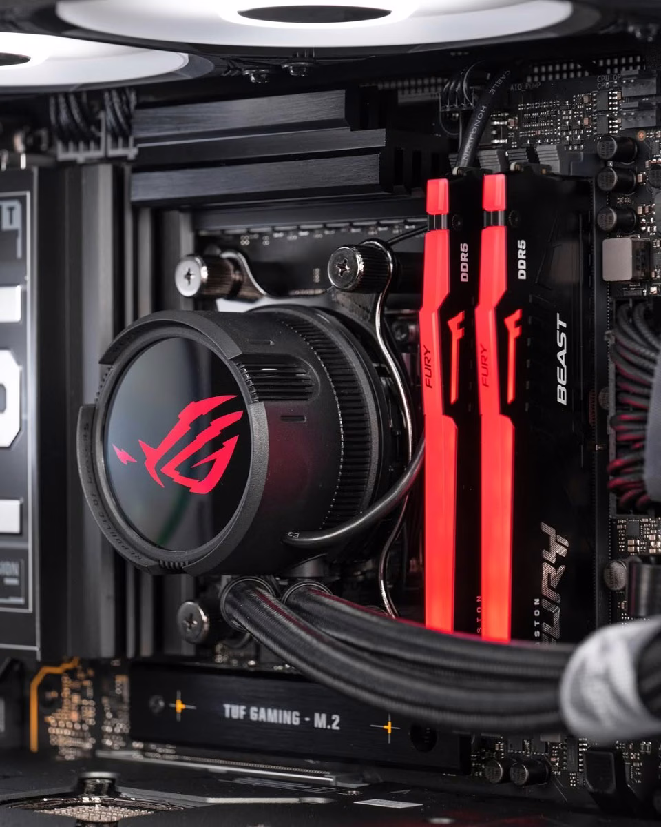 Creator & Gaming PC Powered By ASUS TUF, AMD Ryzen 7 9800X3D, TUF Gaming 5090 OC Edition 32GB, 64GB (2x32GB) 6000MHz CL30, 8TB BLACK SN850X, 1600W, 80 PLUS Titanium thumbnail 3