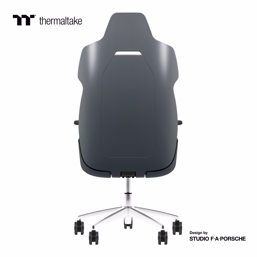 Thermaltake Argent E700 Real Leather Gaming Chair, Design by Studio F. A. Porsche, 4D Adjustable Armrests, Wire-Control Mechanism, 4 Gas Lift-Space Gray thumbnail 4