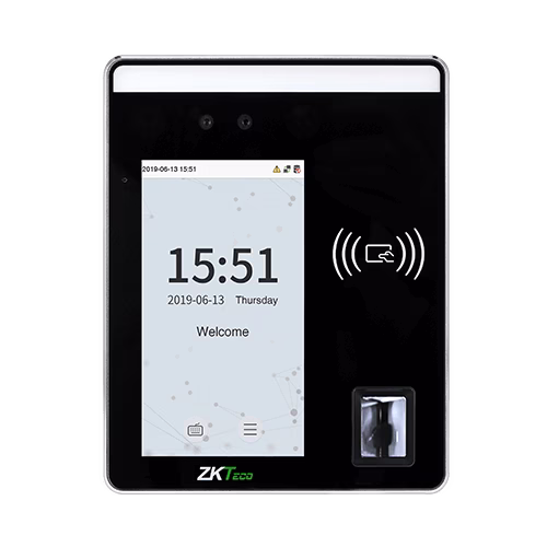 ZKTECO SpeedFace-H5L Linux-Based Hybrid Biometric Access Control & Time & Attendance Terminal, Visible Light Facial Recognition, Face / Fingerprint / Card / Password thumbnail 3