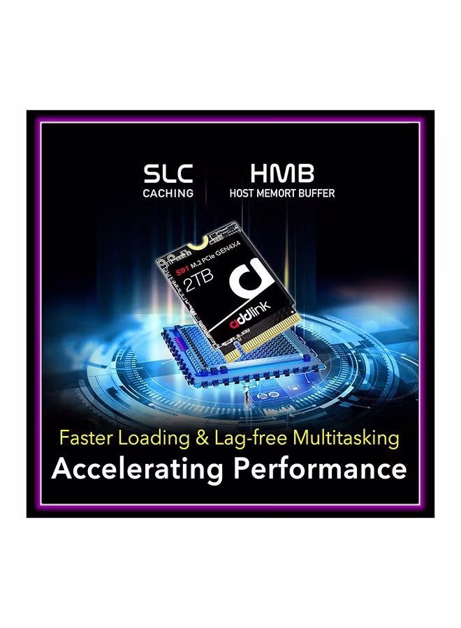 Addlink S91 2TB 2230 NVMe High Performance PCIe Gen4x4 2230 3D TLC NAND SSD SSD - Read Speed up to 5000 MB/s Internal Solid State Drive - (AD2TBS91M2P) thumbnail 5