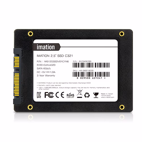 Imation C321 SATA3 2.5" 1TB SSD, SATA3 6Gb/s, 100mm x 69mm x 7mm | IM1TSSDV01C1N6 thumbnail 2