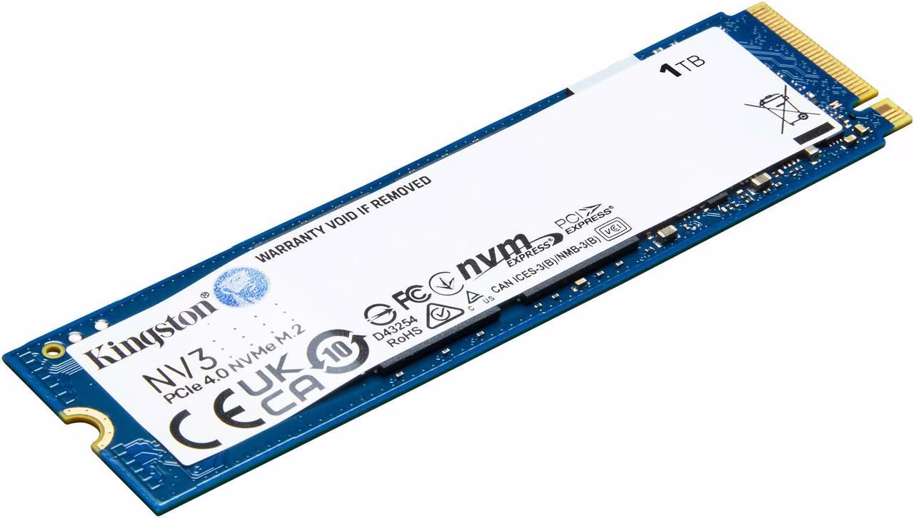 Kingston NV3 1TB NVMe SSD, M.2 2280 1TB PCIe 4.0 x4 Internal Solid State Drive,  Up to 6,000MB/s read, 4,000MB/s write | SNV3S/1000G thumbnail 2